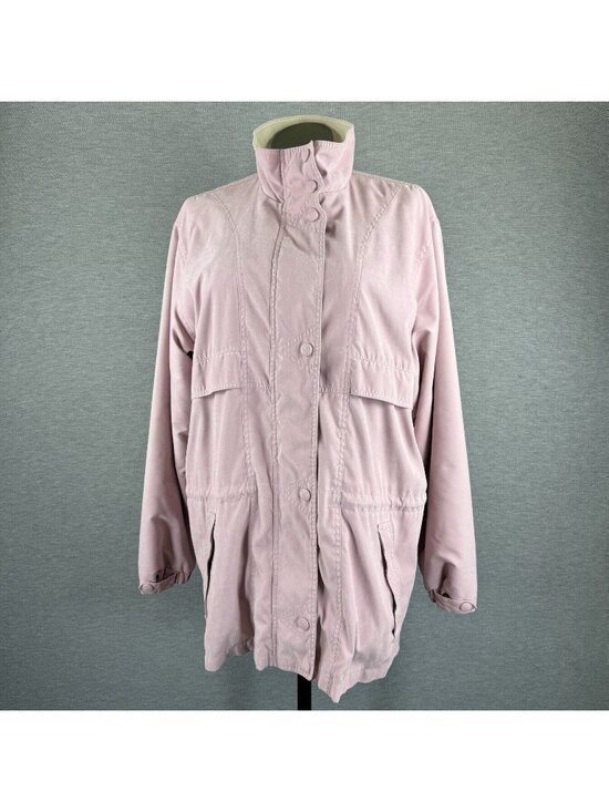 Cabela's Jackets & Blazers - Cabelas Windbreaker Jacket Womens Sz XL Lavender Vented Back High Neck Snap Zip
